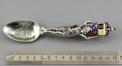 Canadian Antique Silver Indian Spoon - Brandon College, Manitoba